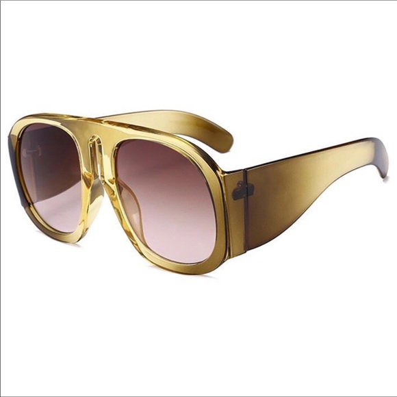 Unisex Sunglasses Women Men Oversize Shades - Picture 3 of 6